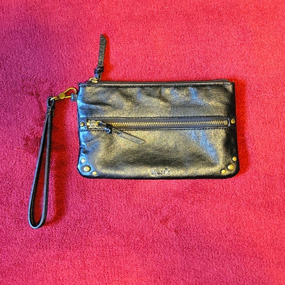 The Sak Leather Wristlet
